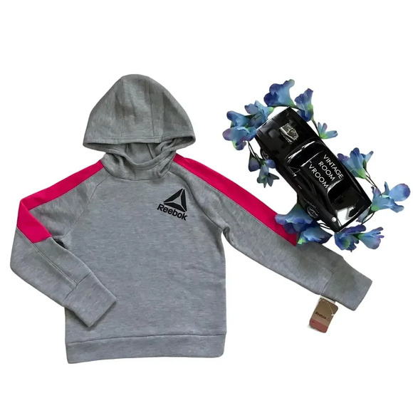 Reebok NWT Performance Pullover Hoodie Girls 6 - Picture 1 of 8